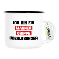 Emaille Tasse Ich bin ein Männergrippe...