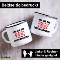 Emaille Tasse Ich bin ein Männergrippe...