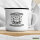 Emaille Tasse Lieber verfressen als gar kein Hobby 300ml Vintage Emaille Becher