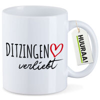 Kaffeetasse Ditzingen verliebt 330ml