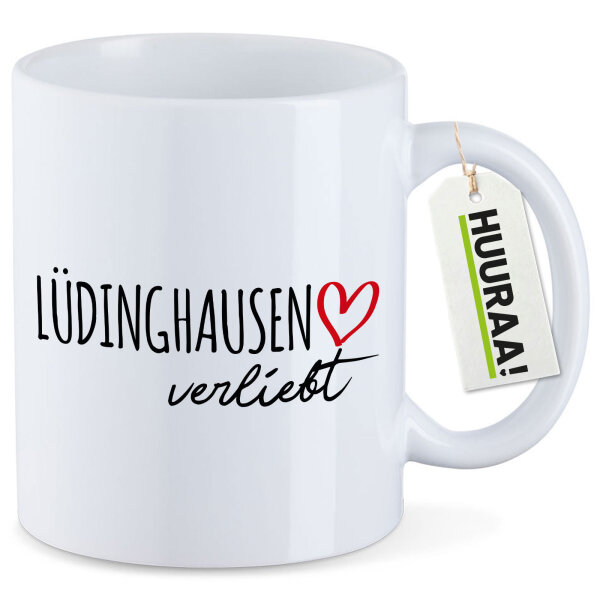 Kaffeetasse Lüdinghausen verliebt 330ml