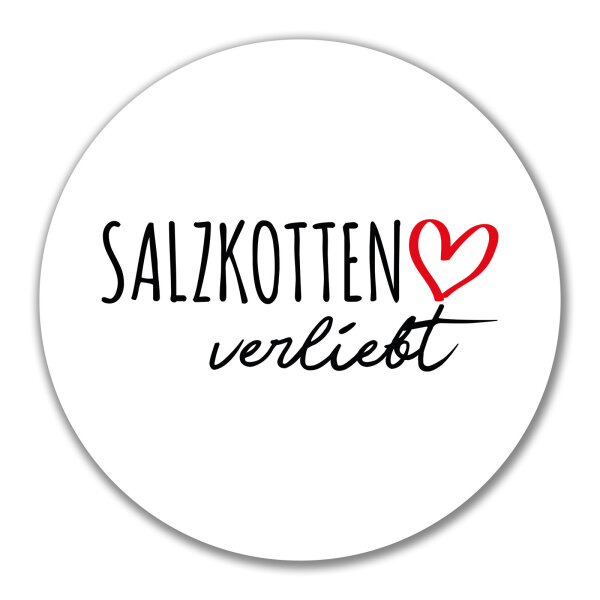 Aufkleber Salzkotten verliebt 10cm Sticker