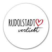 Aufkleber Rudolstadt verliebt 10cm Sticker