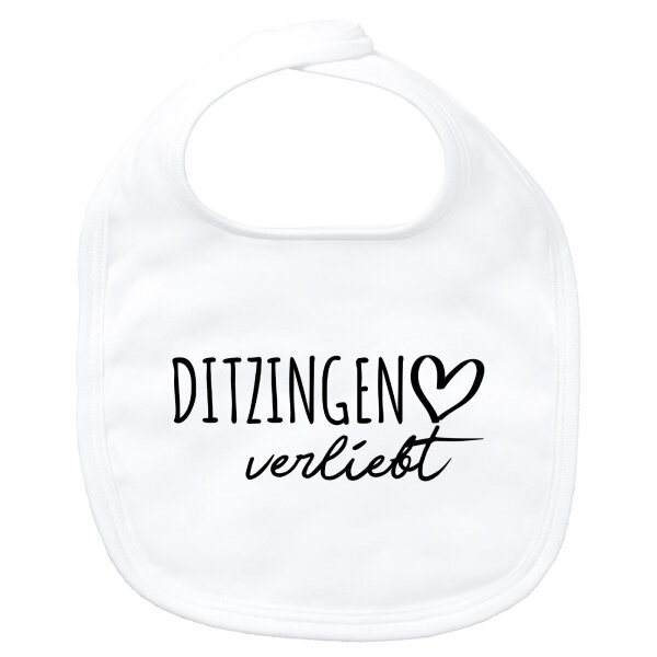 Baby Lätzchen Ditzingen verliebt Klettverschluss