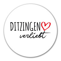Aufkleber Ditzingen verliebt 10cm Sticker
