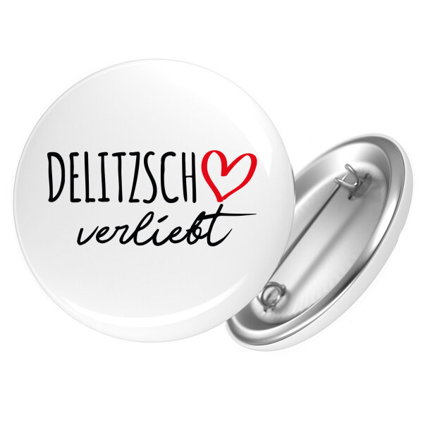 Button Delitzsch verliebt Anstecker