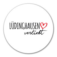 Aufkleber Lüdinghausen verliebt 10cm Sticker