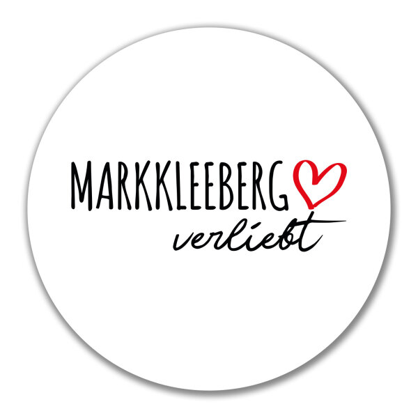 Aufkleber Markkleeberg verliebt 10cm Sticker