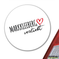 Aufkleber Markkleeberg verliebt 10cm Sticker