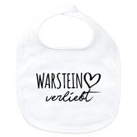 Baby Lätzchen Warstein verliebt Klettverschluss