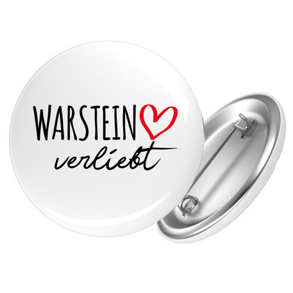Button Warstein verliebt Anstecker