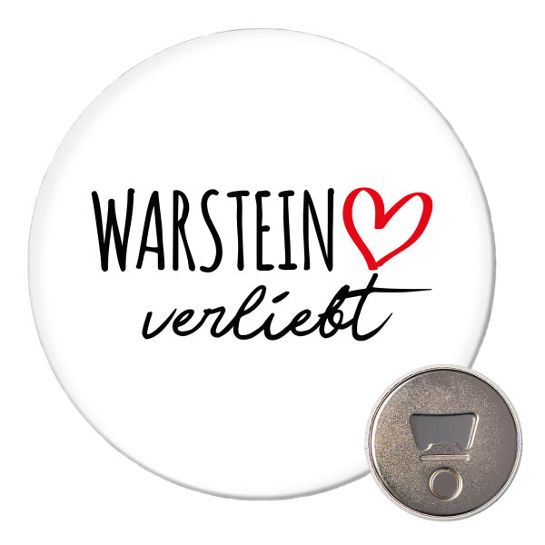 Magnet Warstein verliebt 59mm Kühlschrankmagnet Flaschenöffner