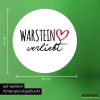 Aufkleber Warstein verliebt 10cm Sticker