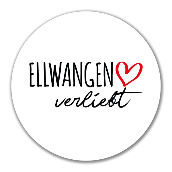 Aufkleber Ellwangen Jagst verliebt 10cm Sticker