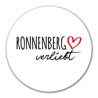 Aufkleber Ronnenberg verliebt 10cm Sticker