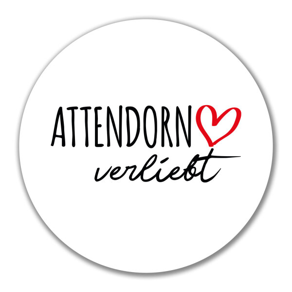 Aufkleber Attendorn verliebt 10cm Sticker