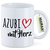 Kaffeetasse Azubi mit Herz 330ml