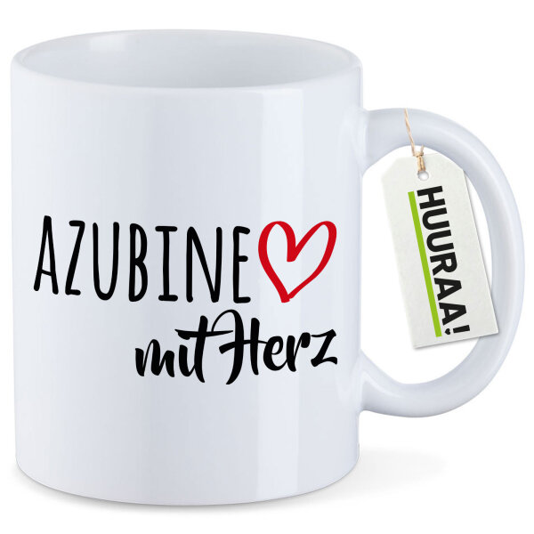 Kaffeetasse Azubine mit Herz 330ml