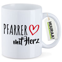Kaffeetasse Pfarrer mit Herz 330ml