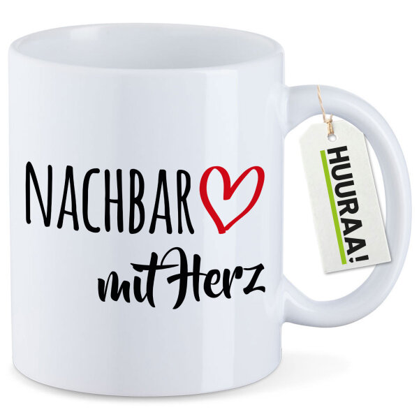 Kaffeetasse Nachbar mit Herz 330ml
