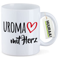 Kaffeetasse Uroma mit Herz 330ml