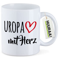 Kaffeetasse Uropa mit Herz 330ml