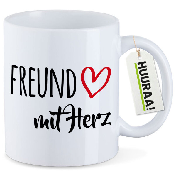 Kaffeetasse Freund mit Herz 330ml