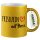 Glitzertasse Friseurin mit Herz 330ml
