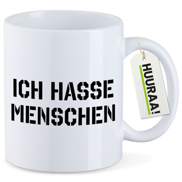 Kaffeetasse Ich hasse Menschen 330ml