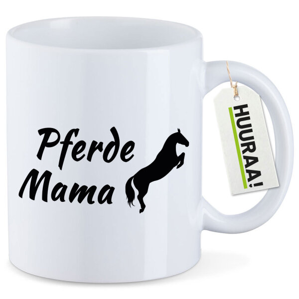 Kaffeetasse Pferdemama Silhouette 330ml