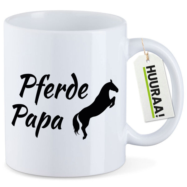 Kaffeetasse Pferdepapa Silhouette 330ml