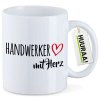 Kaffeetasse Handwerker mit Herz 330ml