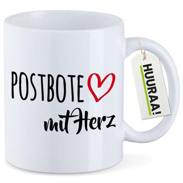 Kaffeetasse Postbote mit Herz 330ml