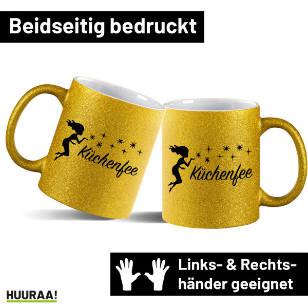 Glitzertasse Küchenfee Sternenstaub 330ml