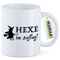 Kaffeetasse Hexe im Anflug 330ml