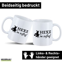 Kaffeetasse Hexe im Anflug 330ml