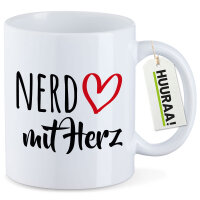 Kaffeetasse Nerd mit Herz 330ml