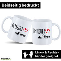 Kaffeetasse Betreuer mit Herz 330ml