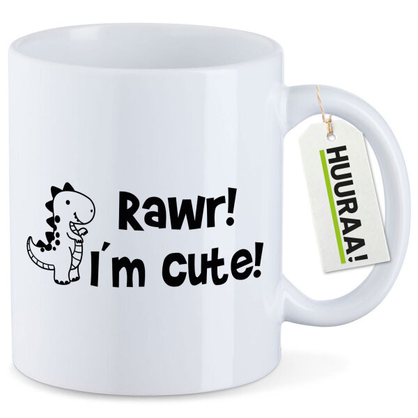 Kaffeetasse T-Rex I`m cute 330ml