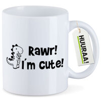 Kaffeetasse T-Rex I`m cute 330ml