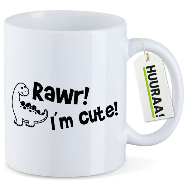 Kaffeetasse Brachiosaurus I`m cute 330ml