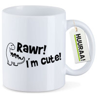 Kaffeetasse Brachiosaurus I`m cute 330ml