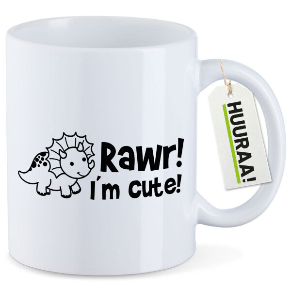 Kaffeetasse Triceratops I`m cute 330ml