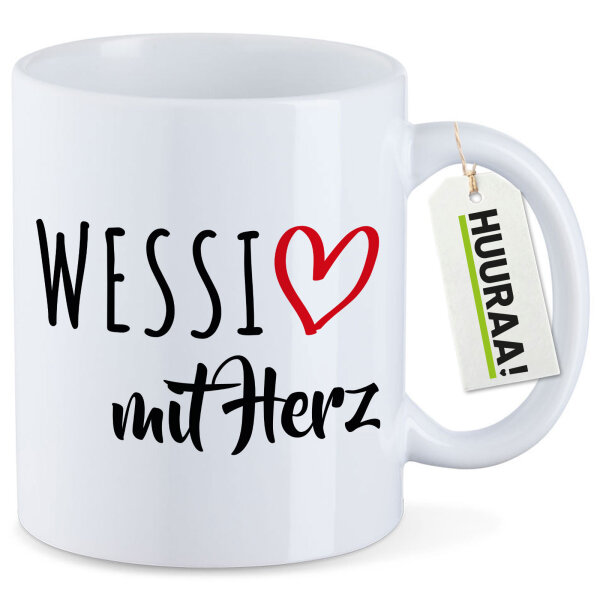 Kaffeetasse Wessi mit Herz 330ml