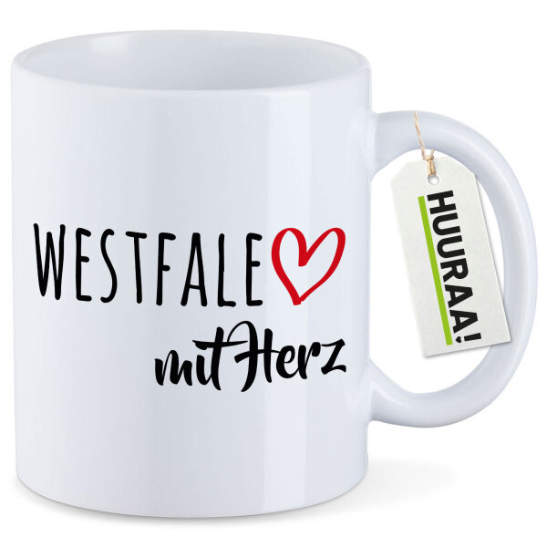 Kaffeetasse Westfale mit Herz 330ml