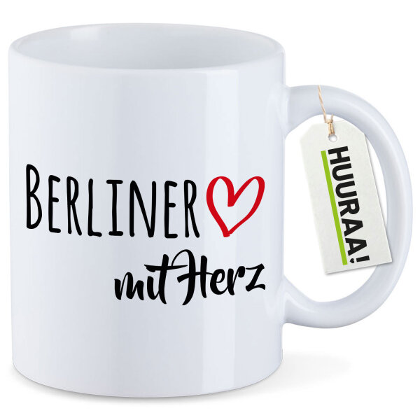 Kaffeetasse Berliner mit Herz 330ml