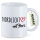 Kaffeetasse Nordlicht mit Herz 330ml