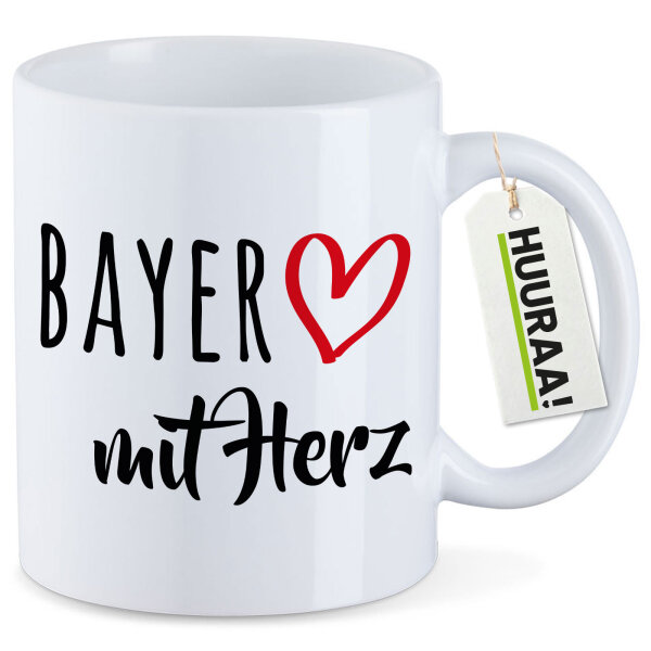 Kaffeetasse Bayer mit Herz 330ml