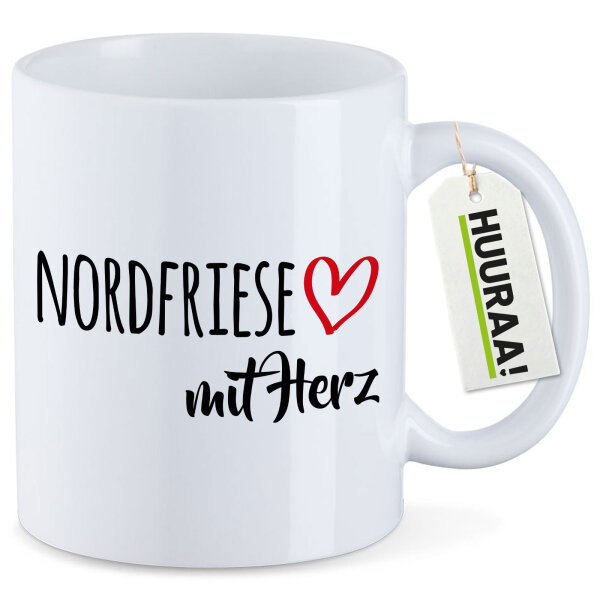 Kaffeetasse Nordfriese mit Herz 330ml