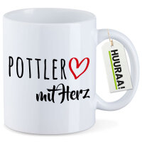 Kaffeetasse Pottler mit Herz 330ml